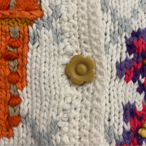 NWT Signatures by Northern Isles Women’s Birds & Flowers Knit Button Up Small - Picture 10 of 13